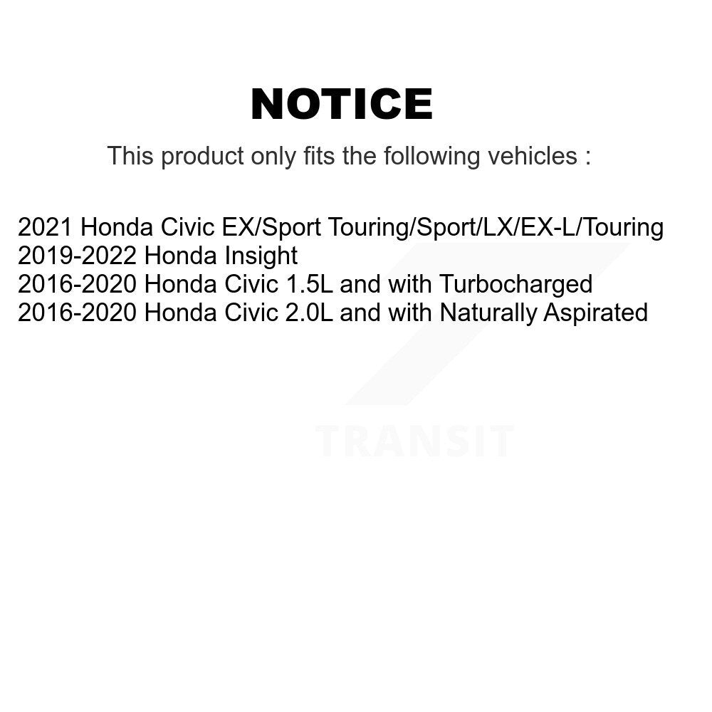 Kugel 70-512570 Rear Wheel Bearing Hub Assembly for 2016-2022 Honda Civic, Insight
