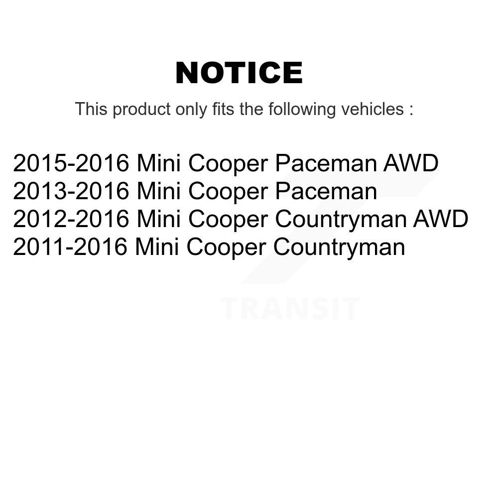 Kugel 70-512573 Front, Rear Wheel Bearing Hub Assembly for 2011-2016 Mini Cooper Countryman, Cooper Paceman