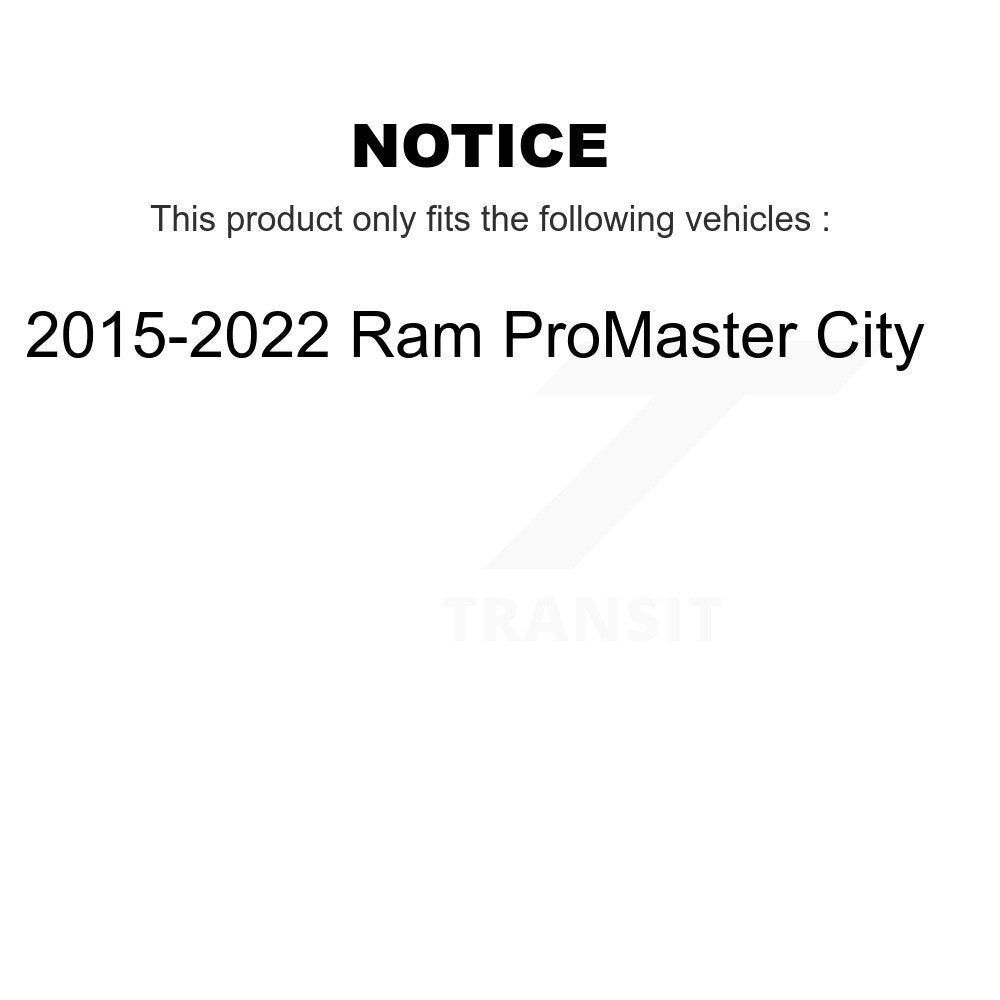Kugel 70-512577 Rear Wheel Bearing Hub Assembly for 2015-2022 Ram ProMaster City