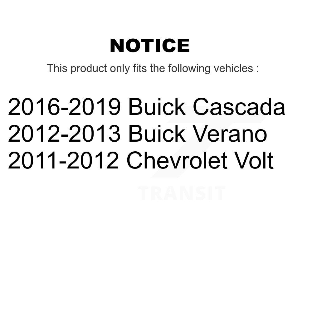 Kugel 70-512581 Rear Wheel Bearing Hub Assembly for 2011-2019 Chevrolet Volt, Buick Verano, Buick Cascada