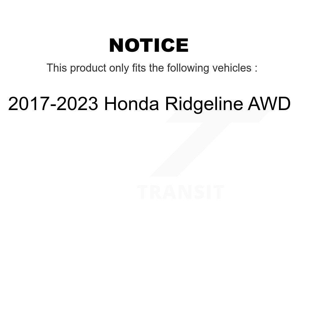 Kugel 70-512584 Rear Wheel Bearing Hub Assembly for 2017-2023 Honda Ridgeline