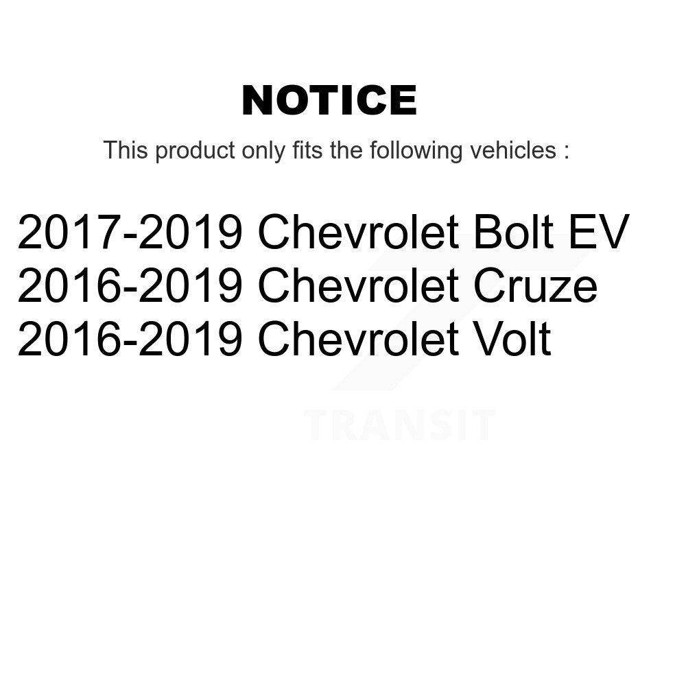 Kugel 70-512590 Rear Wheel Bearing Hub Assembly for 2016-2019 Chevrolet Cruze, Volt, Bolt EV