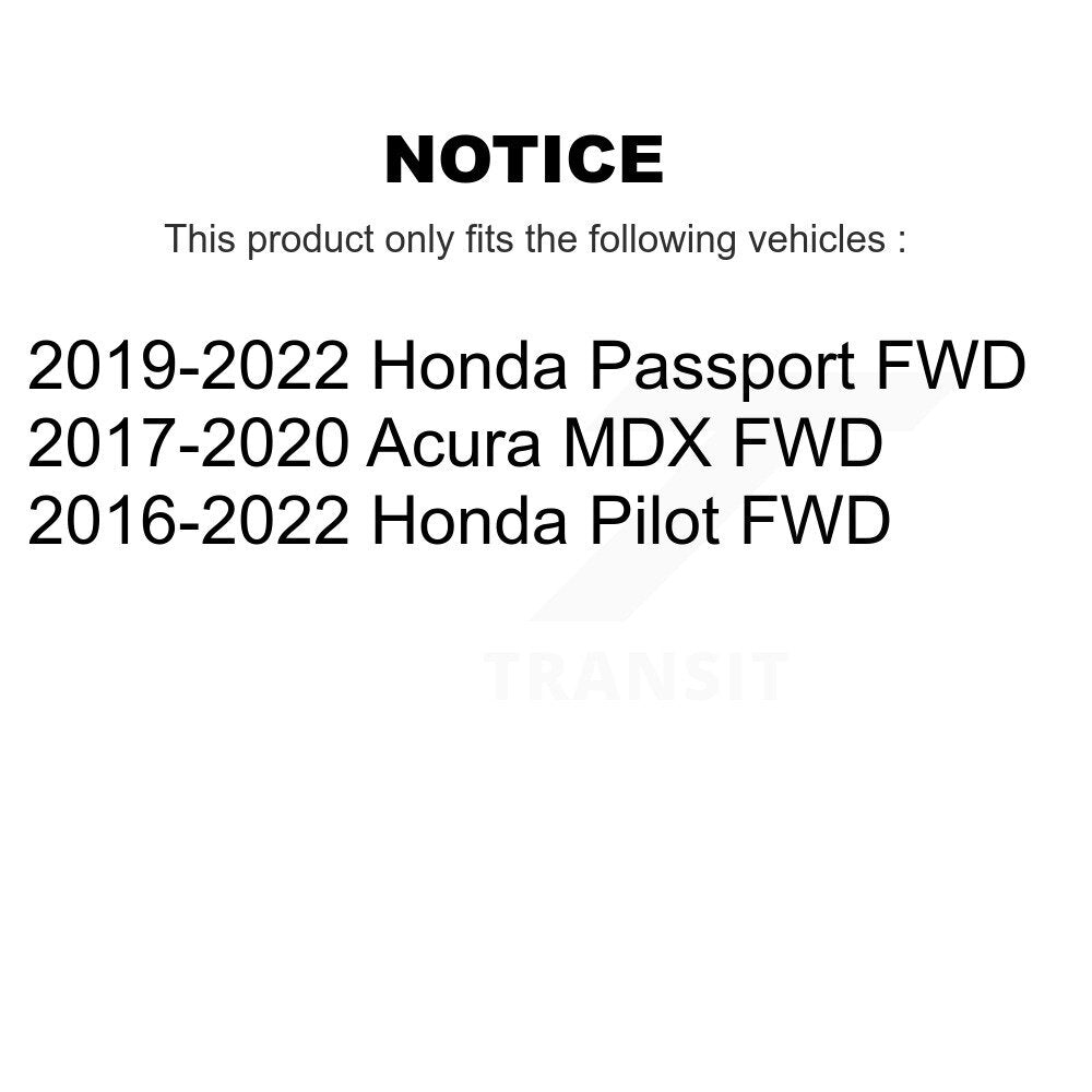 Kugel 70-512628 Rear Wheel Bearing Hub Assembly for 2016-2022 Honda Pilot, Acura MDX, Honda Passport
