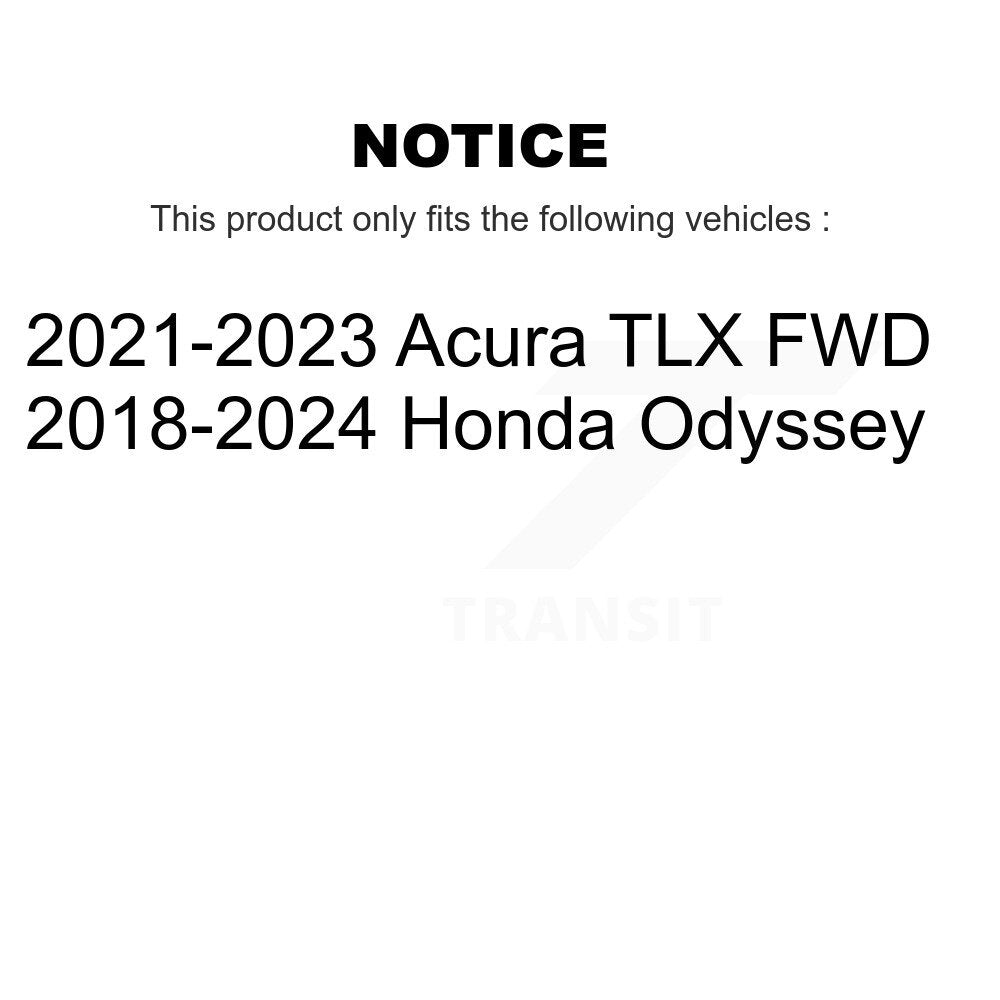 Kugel 70-512656 Rear Wheel Bearing Hub Assembly for 2018-2024 Honda Odyssey, Acura TLX