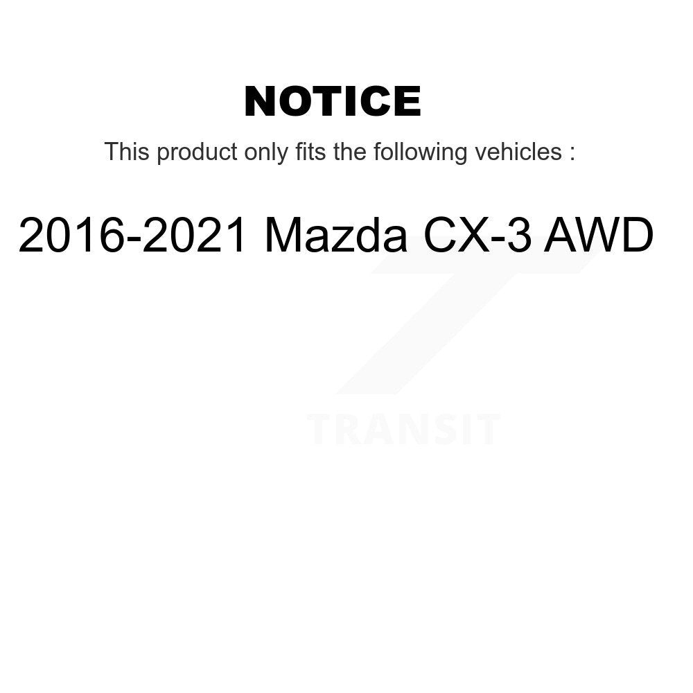 Kugel 70-512660 Rear Wheel Bearing Hub Assembly for 2016-2021 Mazda CX-3