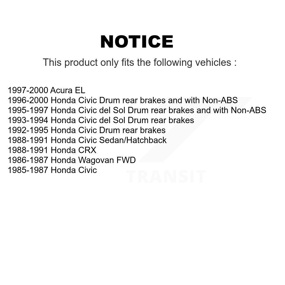 Kugel 70-513035 Rear Wheel Bearing Hub Assembly for 1985-2000 Honda Civic, Honda Wagovan and Select Vehicles