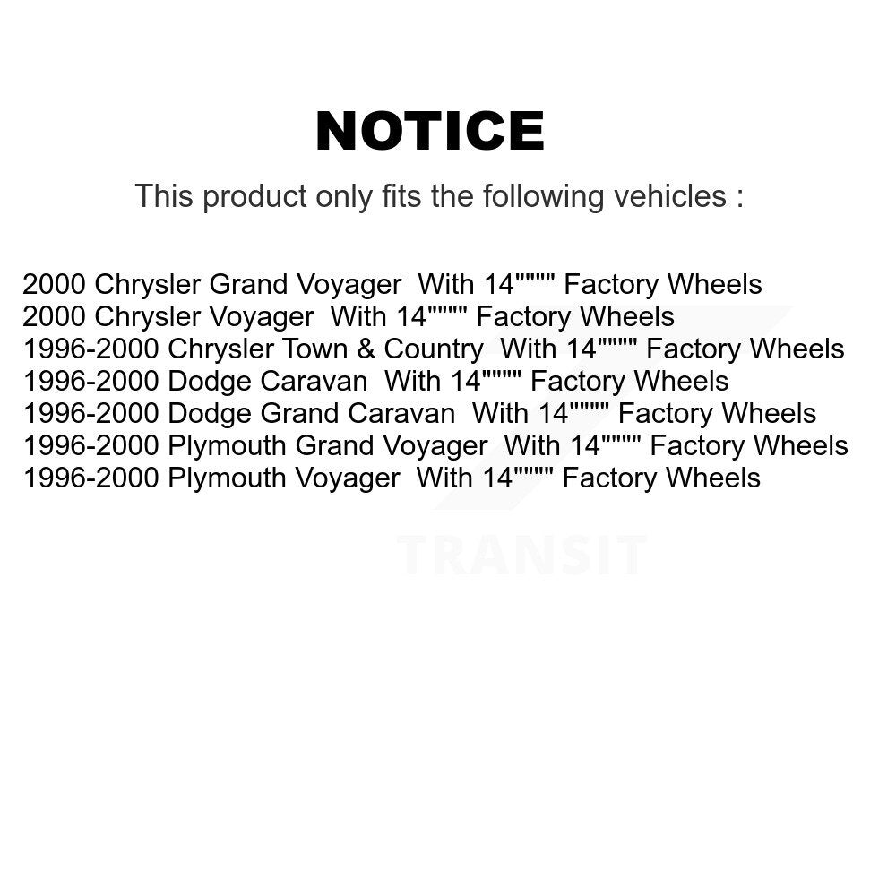 Kugel 70-513122 Front Wheel Bearing Hub Assembly for 1996-2000 Chrysler Town & Country, Dodge Caravan and Select Vehicles