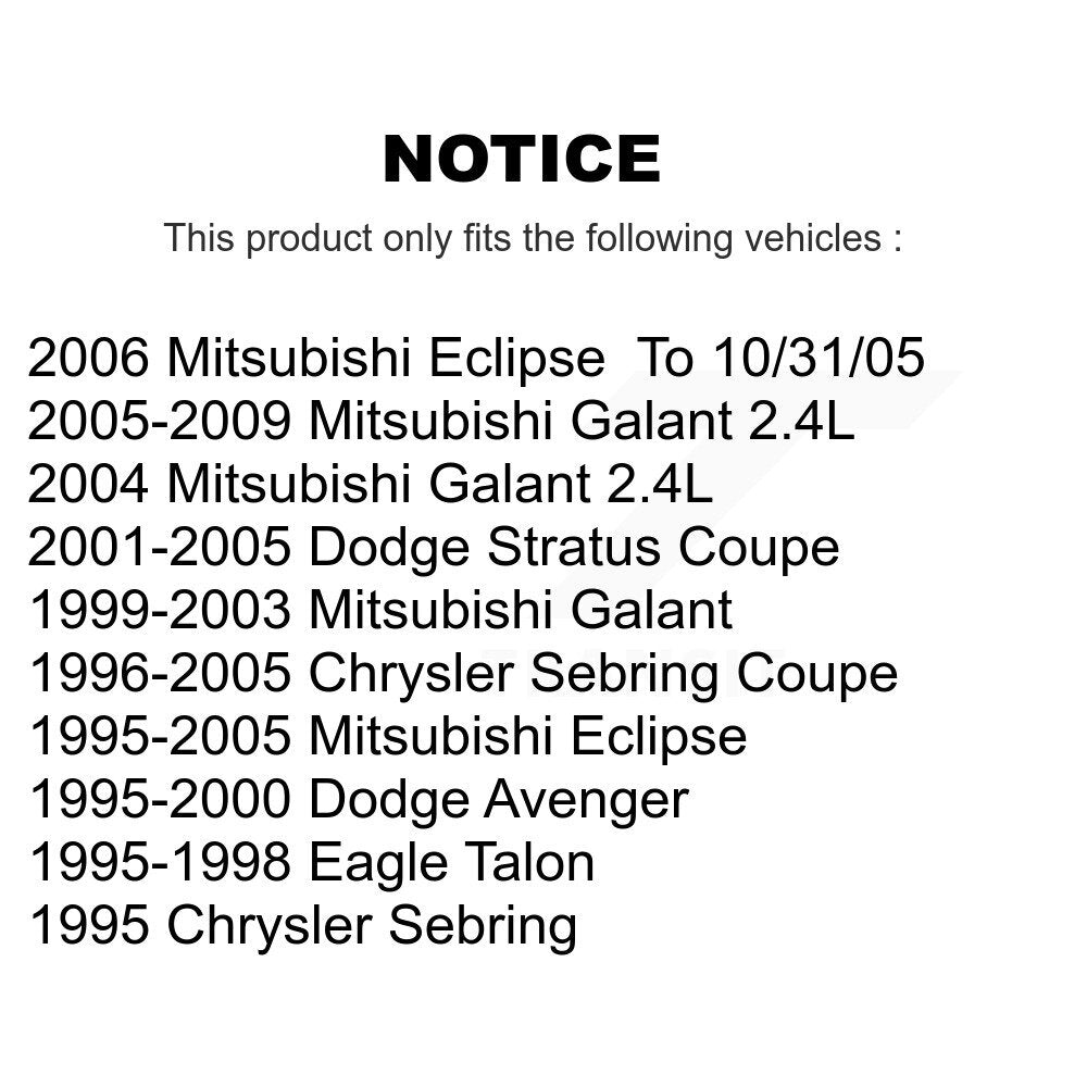Kugel 70-513157 Front Wheel Bearing Hub Assembly for 1995-2009 Chrysler Sebring, Dodge Avenger and Select Vehicles