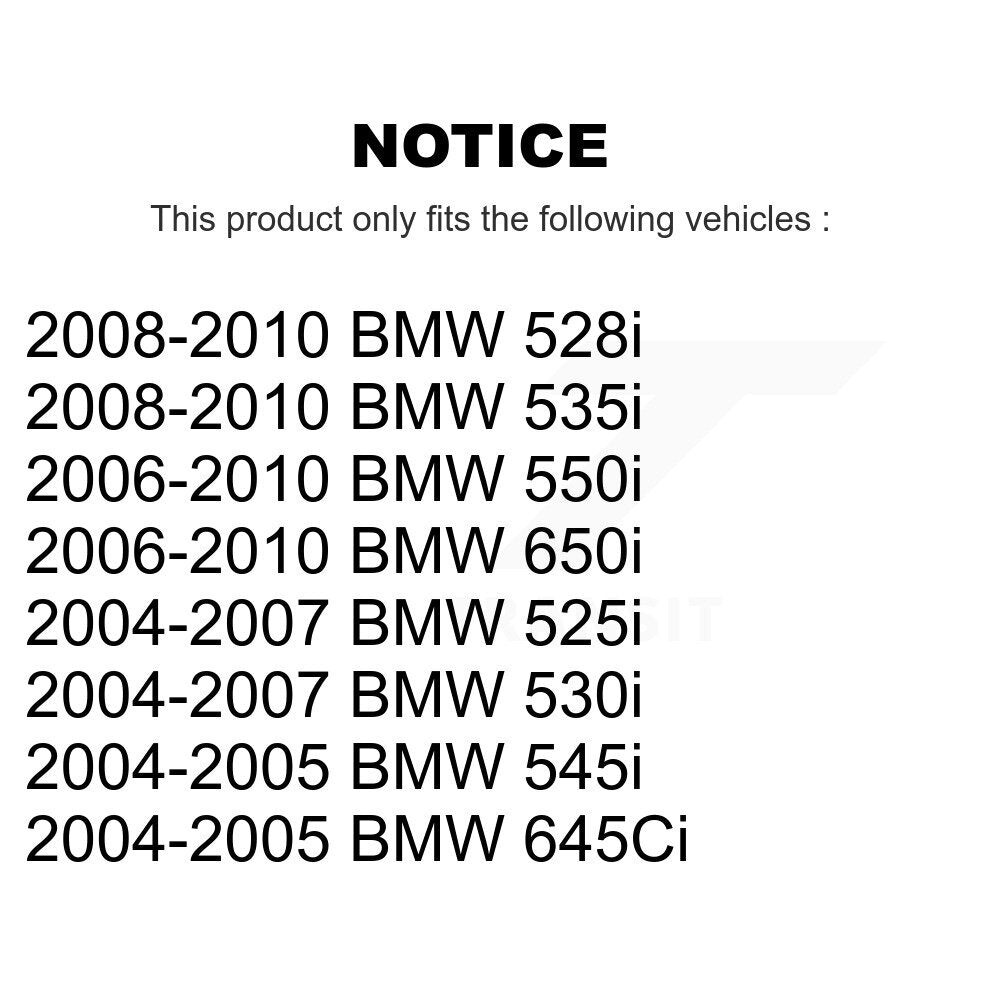 Kugel 70-513210 Front Wheel Bearing Hub Assembly for 2004-2010 BMW 525i, BMW 530i and Select Vehicles