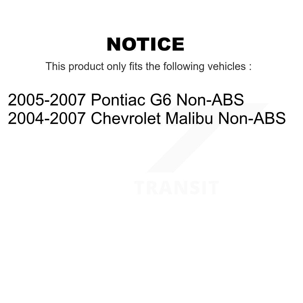 Kugel 70-513215 Front Wheel Bearing Hub Assembly for 2004-2007 Chevrolet Malibu, Pontiac G6