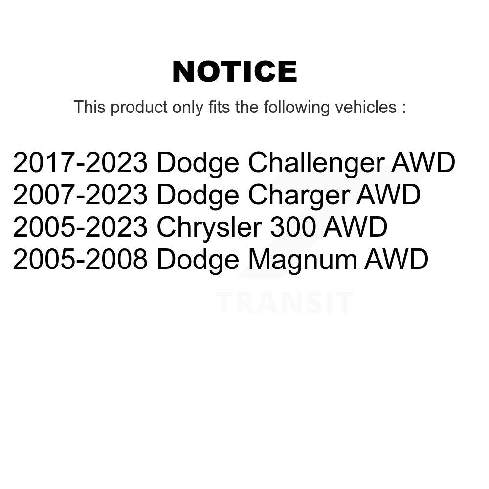 Kugel 70-513225 Front Wheel Bearing Hub Assembly for 2005-2023 Chrysler 300, Dodge Magnum and Select Vehicles