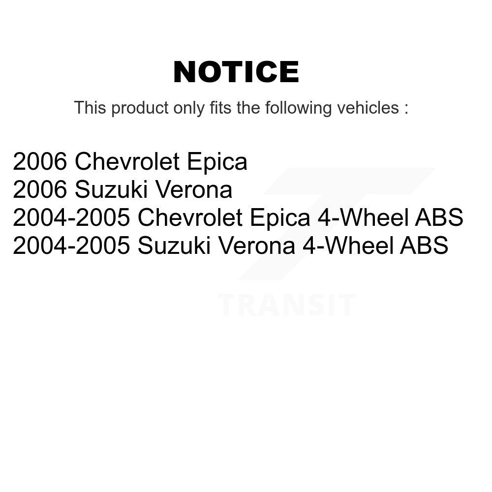 Kugel 70-513250 Front Wheel Bearing Hub Assembly for 2004-2006 Chevrolet Epica, Suzuki Verona