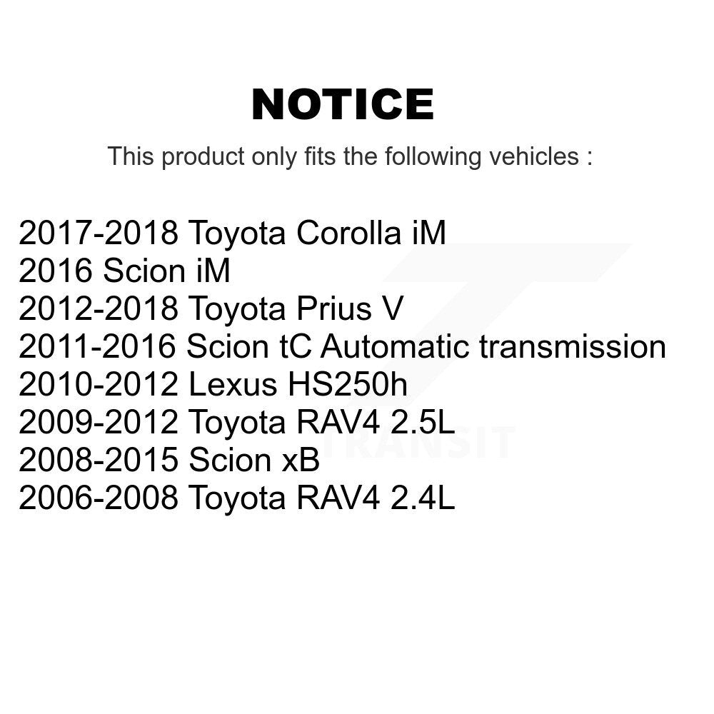 Kugel 70-513257 Front Wheel Bearing Hub Assembly for 2006-2018 Toyota RAV4, Scion xB and Select Vehicles
