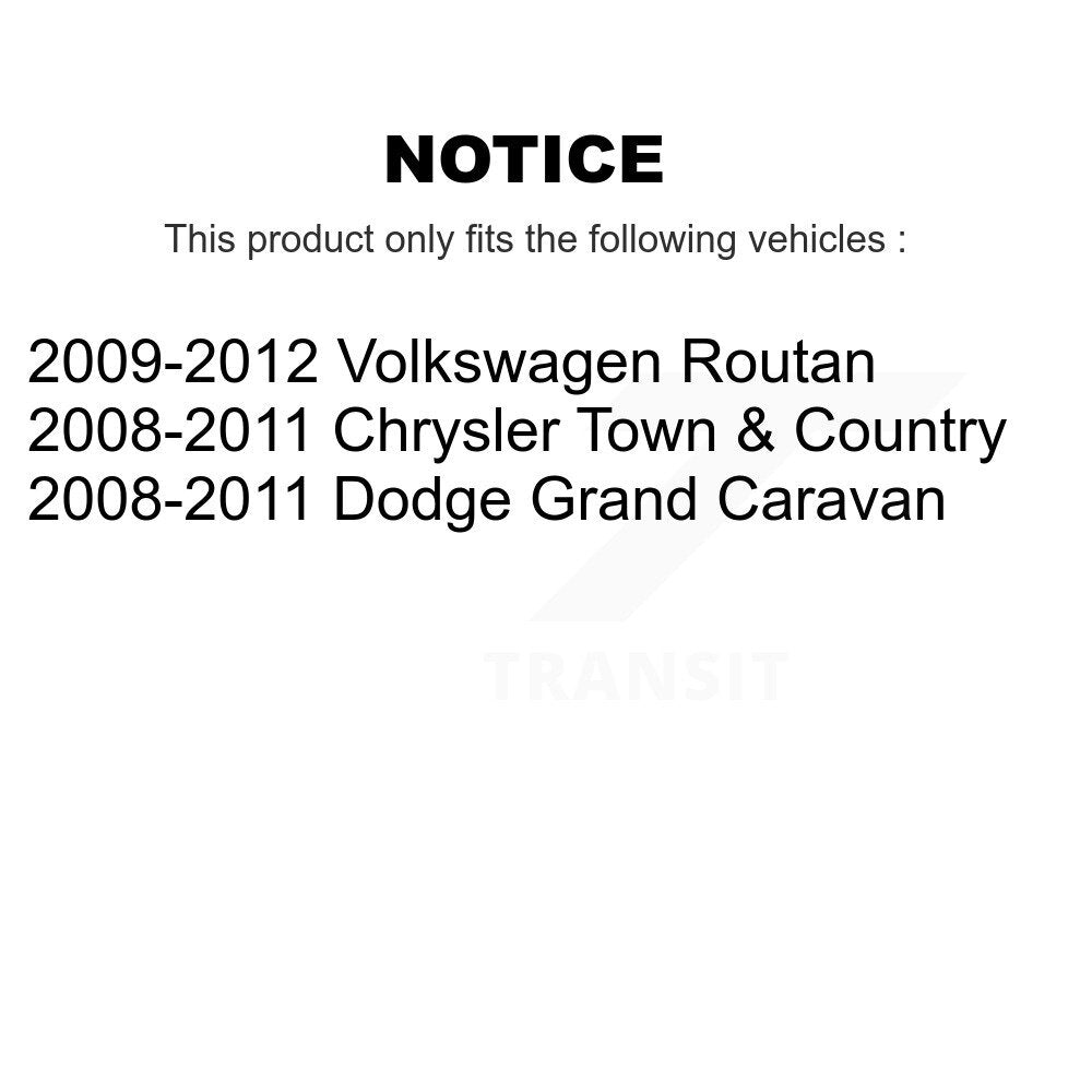 Kugel 70-513273 Front Wheel Bearing Hub Assembly for 2008-2012 Chrysler Town & Country, Dodge Grand Caravan, Volkswagen Routan