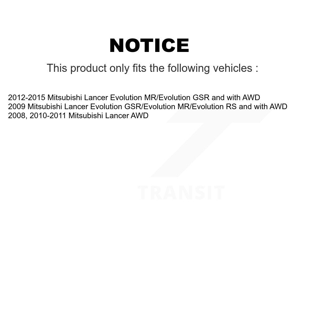 Kugel 70-513300 Front Wheel Bearing Hub Assembly for 2008-2015 Mitsubishi Lancer