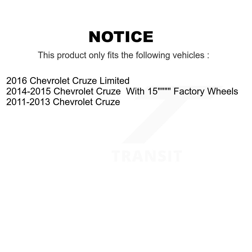 Kugel 70-513315 Front Wheel Bearing Hub Assembly for 2011-2016 Chevrolet Cruze, Cruze Limited