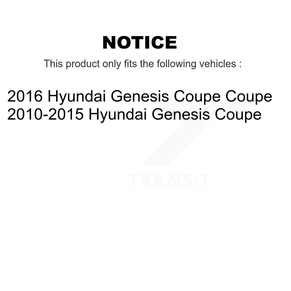 Kugel 70-513343 Front Wheel Bearing Hub Assembly for 2010-2016 Hyundai Genesis Coupe