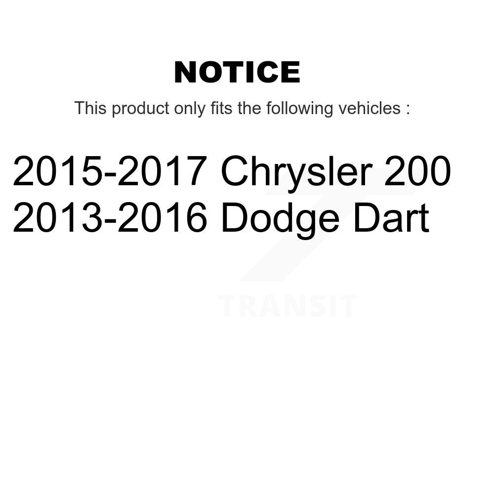 Kugel 70-513348 Front Wheel Bearing Hub Assembly for 2013-2017 Dodge Dart, Chrysler 200