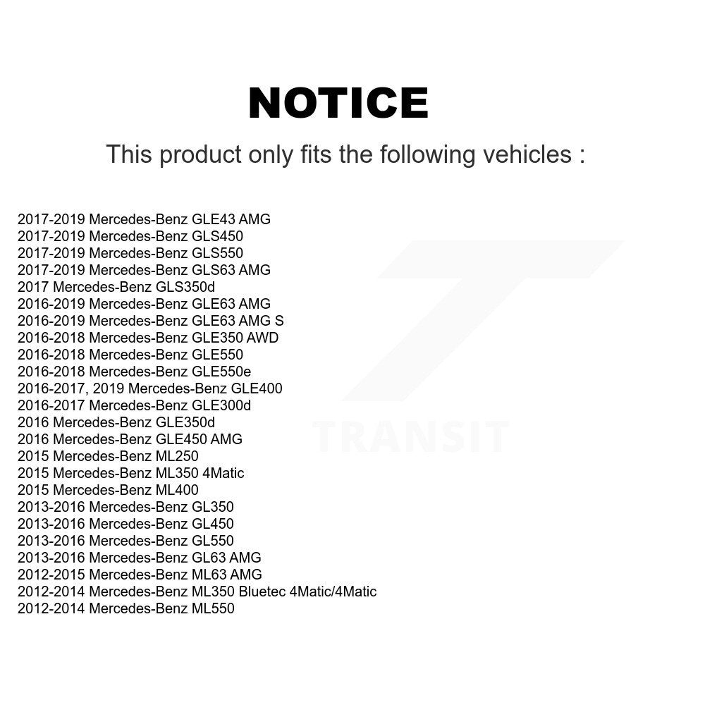 Kugel 70-513363 Front Wheel Bearing Hub Assembly for 2012-2019 Mercedes-Benz ML350, Mercedes-Benz ML550 and Select Vehicles
