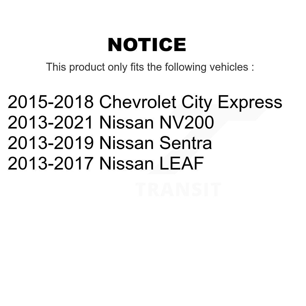 Kugel 70-513364 Front Wheel Bearing Hub Assembly for 2013-2021 Nissan LEAF, Nissan NV200 and Select Vehicles