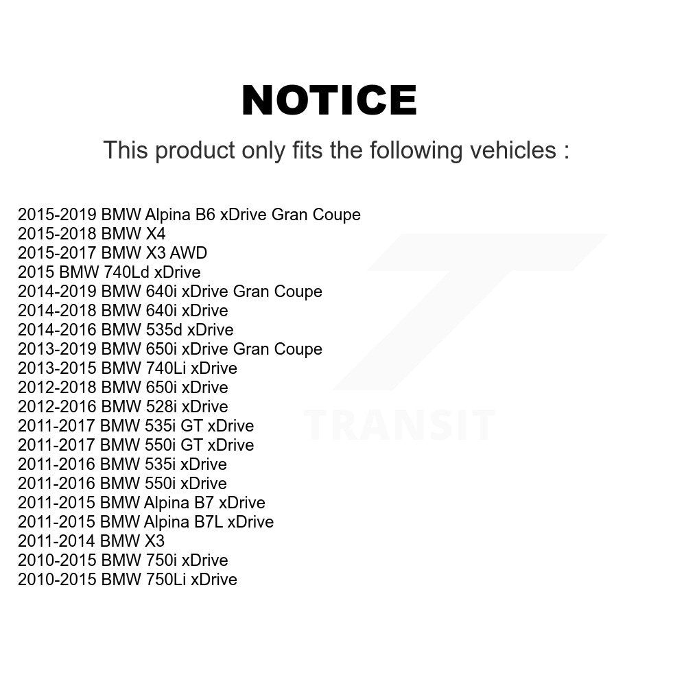Kugel 70-513391 Front Wheel Bearing Hub Assembly for 2010-2019 BMW 750Li xDrive, BMW 750i xDrive and Select Vehicles