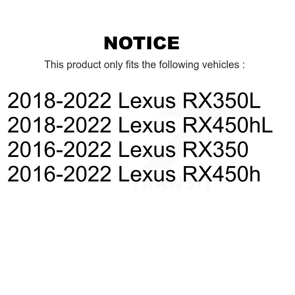 Kugel 70-513397 Front Wheel Bearing Hub Assembly for 2016-2022 Lexus RX350, RX450h, RX350L, RX450hL
