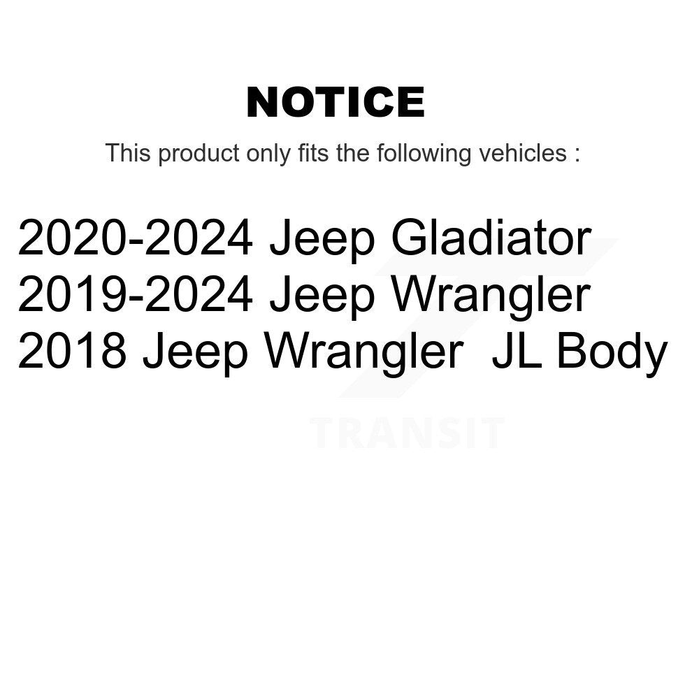 Kugel 70-513423 Front Wheel Bearing Hub Assembly for 2018-2024 Jeep Wrangler, Gladiator