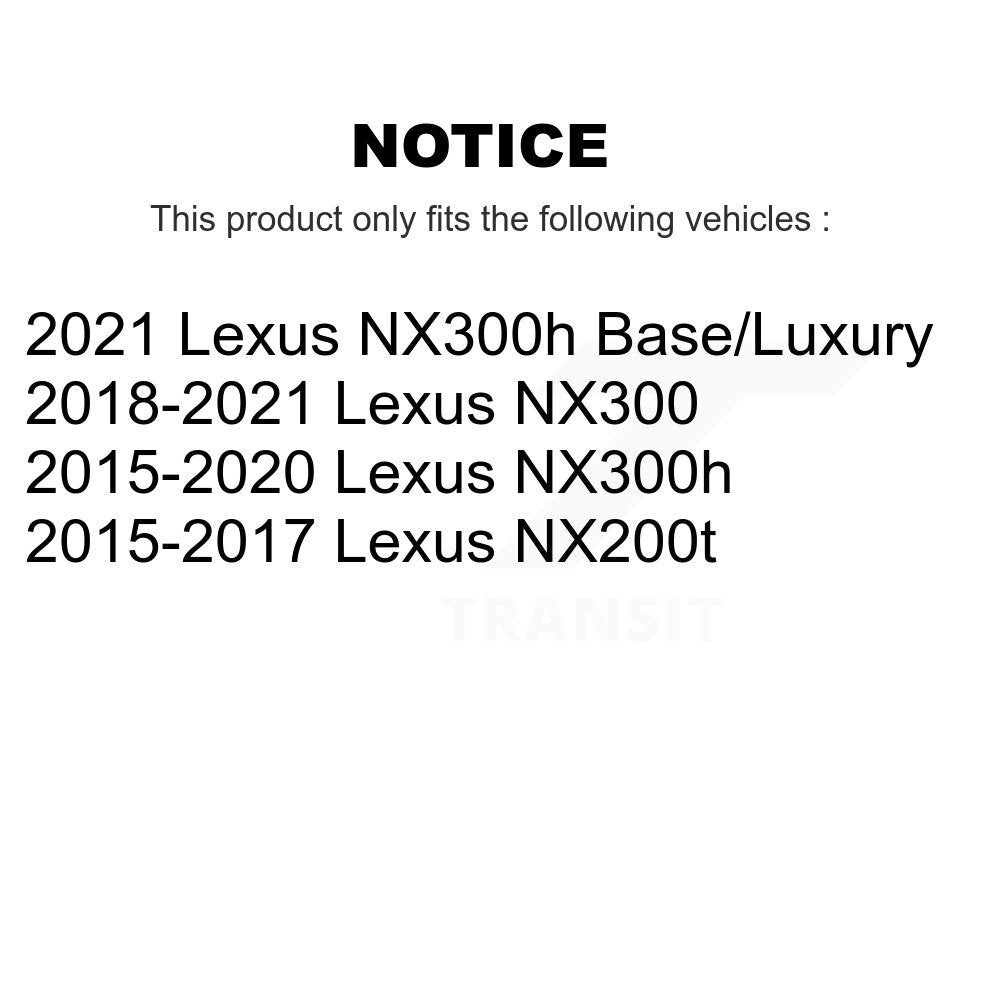 Kugel 70-513424 Front Wheel Bearing Hub Assembly for 2015-2021 Lexus NX200t, NX300h, NX300