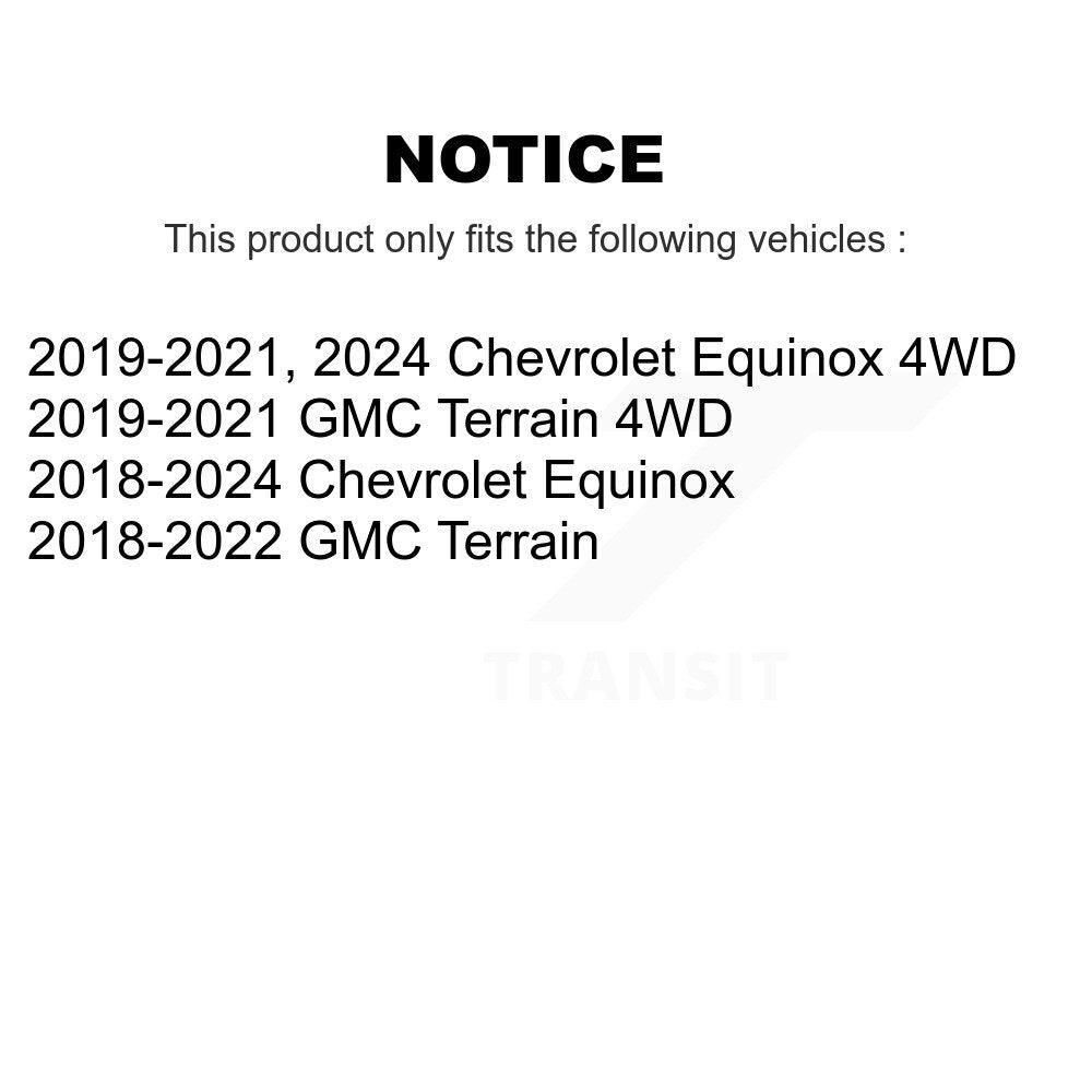 Kugel 70-513442 Front, Rear Wheel Bearing Hub Assembly for 2018-2024 Chevrolet Equinox, GMC Terrain