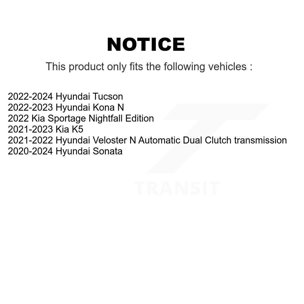 Kugel 70-513451 Front Wheel Bearing Hub Assembly for 2020-2024 Hyundai Sonata, Hyundai Veloster N and Select Vehicles