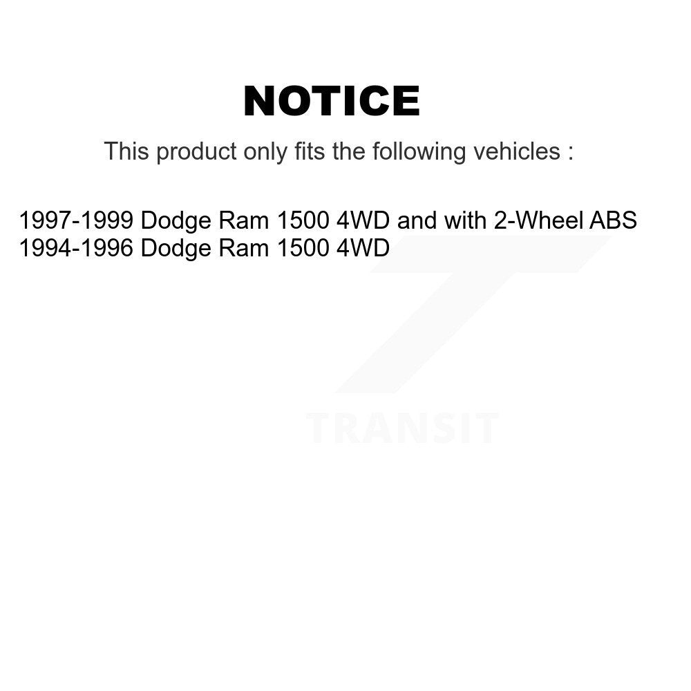 Kugel 70-515006 Front Wheel Bearing Hub Assembly for 1994-1999 Dodge Ram 1500
