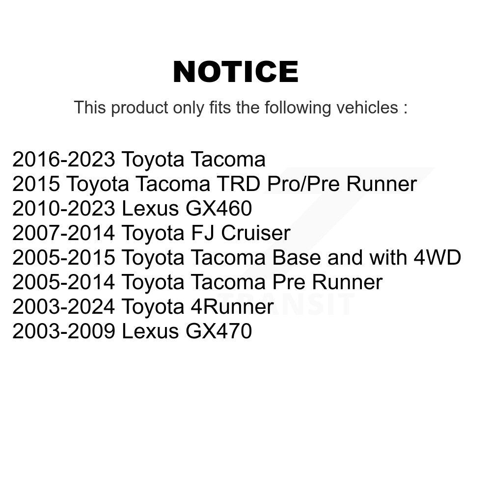 Kugel 70-515040 Front Wheel Bearing Assembly for 2003-2024 Lexus GX470, Toyota 4Runner and Select Vehicles