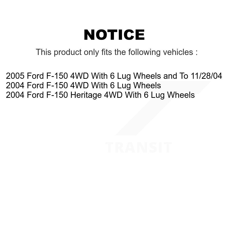 Kugel 70-515046 Front Wheel Bearing Hub Assembly for 2004-2005 Ford F-150, F-150 Heritage