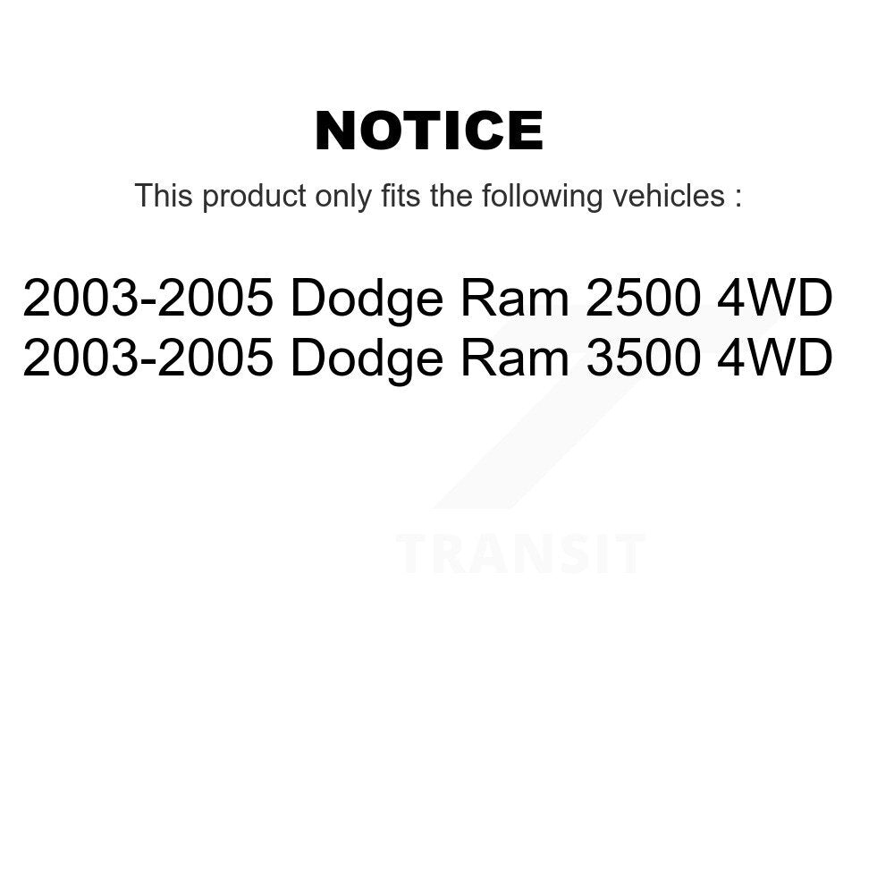 Kugel 70-515061 Front Wheel Bearing Hub Assembly for 2003-2005 Dodge Ram 2500, Ram 3500