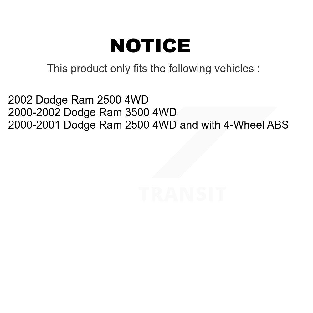 Kugel 70-515063 Front Wheel Bearing Hub Assembly for 2000-2002 Dodge Ram 2500, Ram 3500