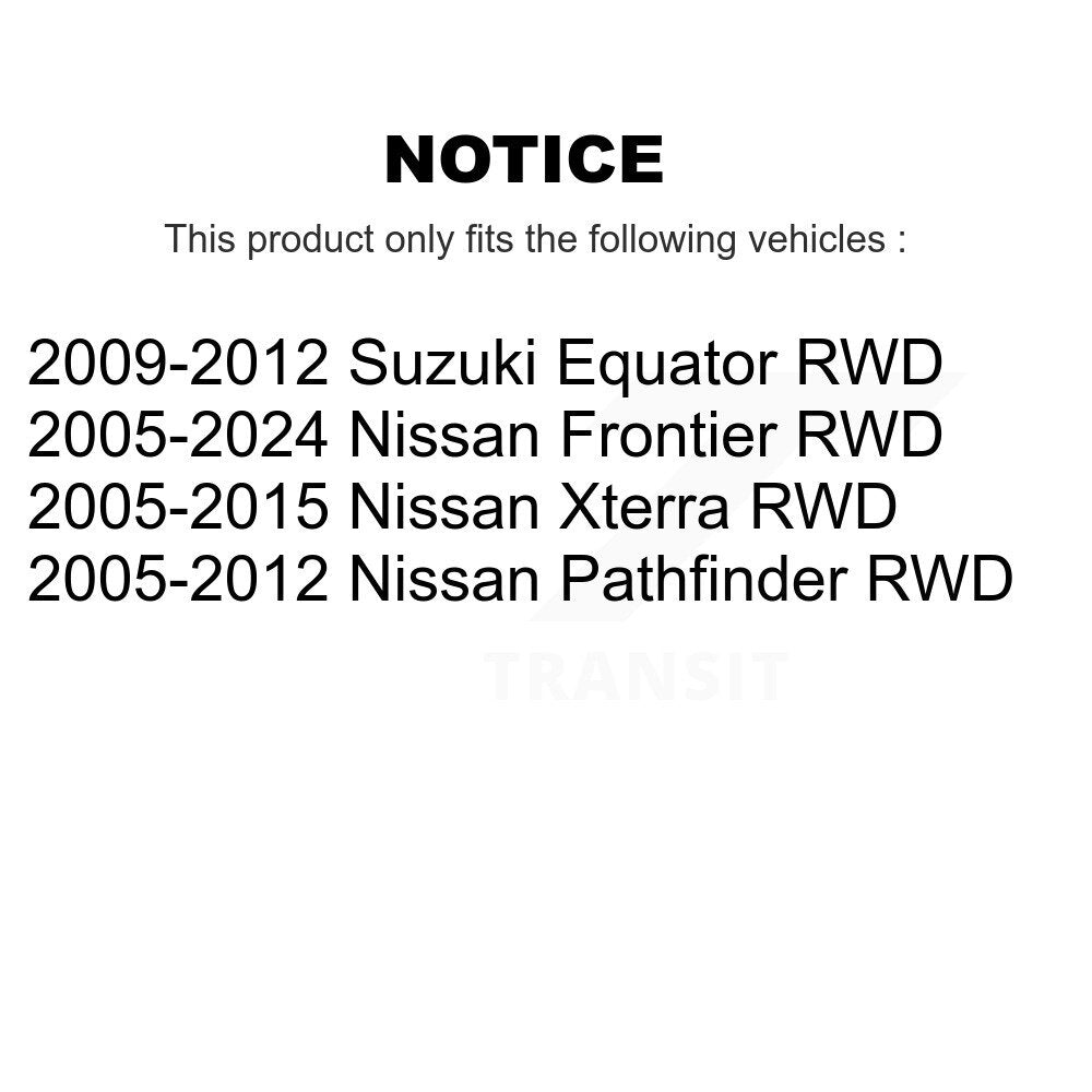 Kugel 70-515064 Front Wheel Bearing Hub Assembly for 2005-2024 Nissan Frontier, Nissan Pathfinder and Select Vehicles