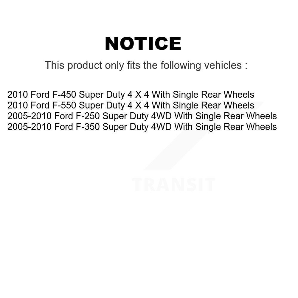 Kugel 70-515081 Front Wheel Bearing Hub Assembly for 2005-2010 Ford F-250 Super Duty, F-350 Super Duty, F-450 Super Duty, F-550 Super Duty