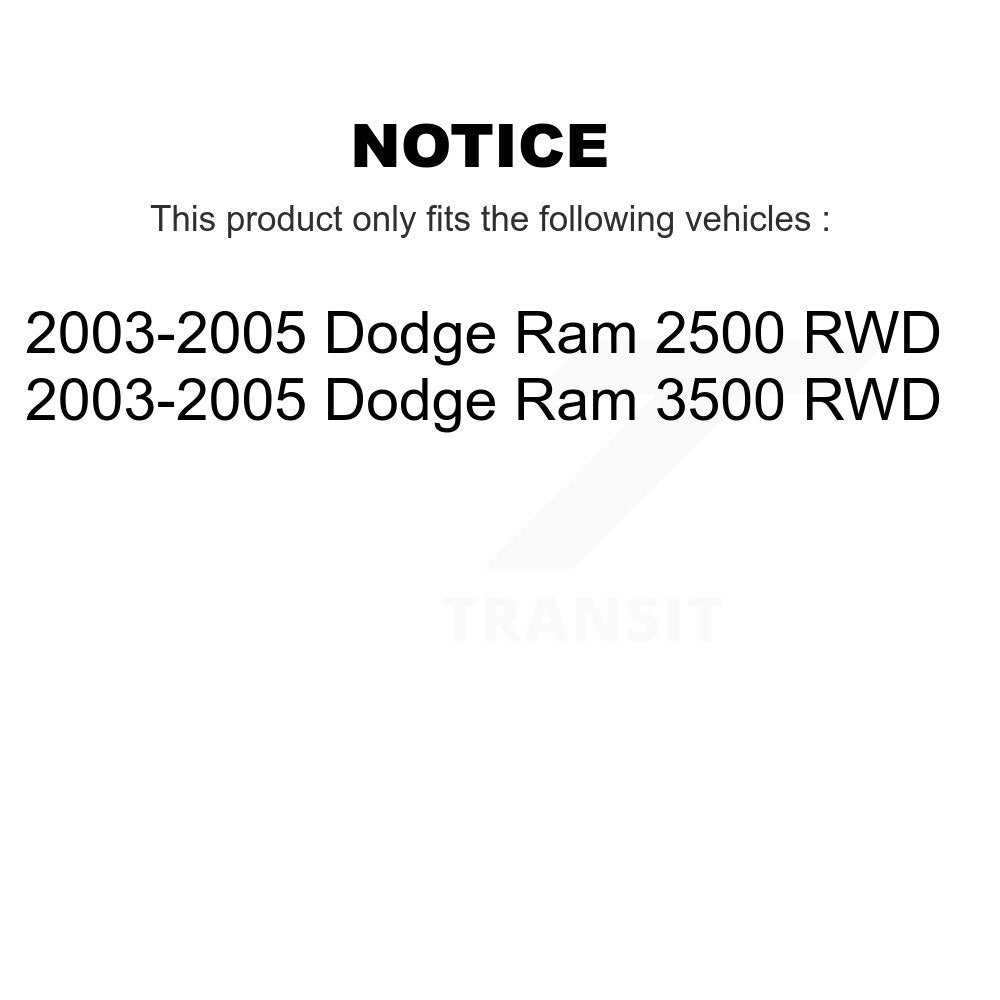 Kugel 70-515089 Front Wheel Bearing Hub Assembly for 2003-2005 Dodge Ram 2500, Ram 3500