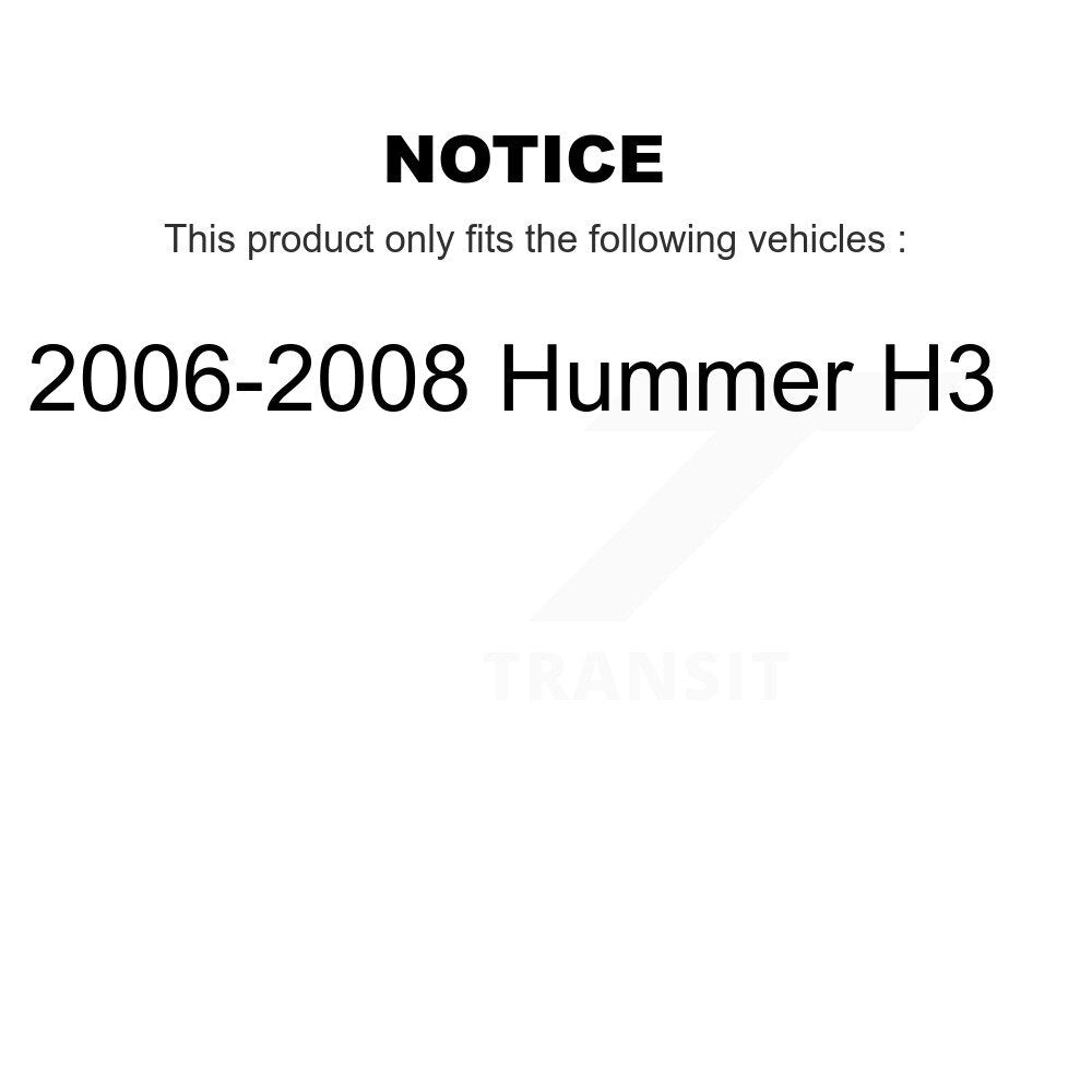 Kugel 70-515093 Front Wheel Bearing Hub Assembly for 2006-2008 Hummer H3