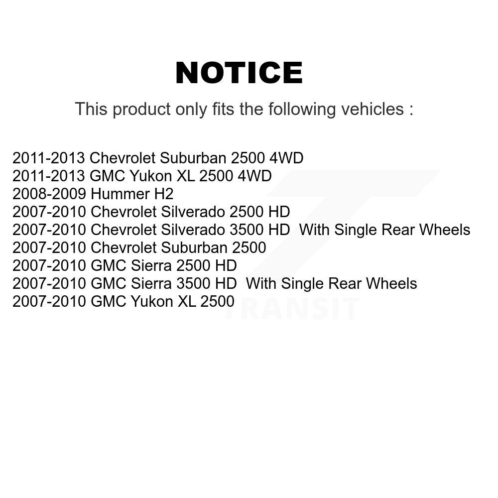 Kugel 70-515098 Front Wheel Bearing Hub Assembly for 2007-2013 Chevrolet Silverado 2500 HD, Chevrolet Silverado 3500 HD and Select Vehicles