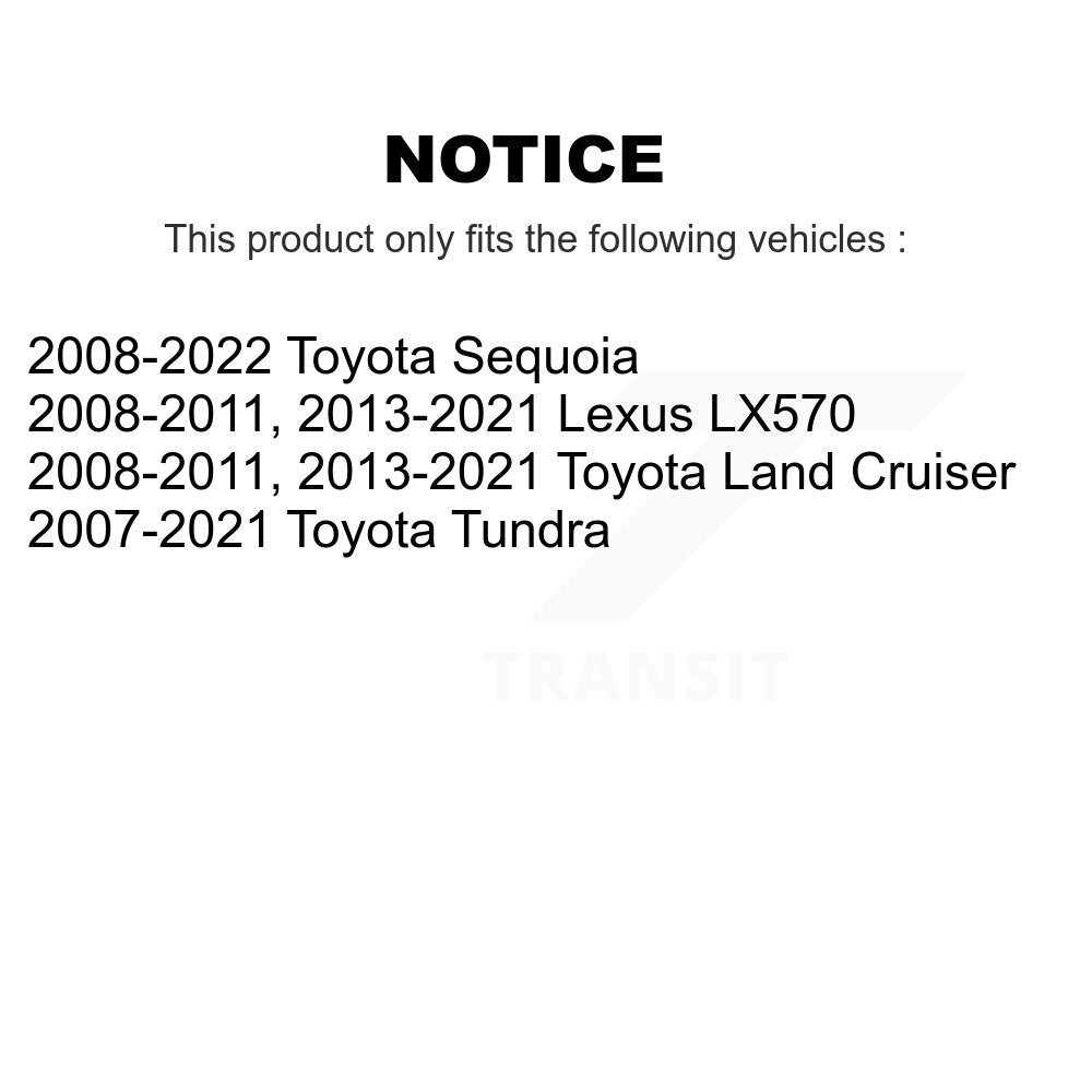 Kugel 70-515103 Front Wheel Bearing Assembly for 2007-2022 Toyota Tundra, Lexus LX570 and Select Vehicles