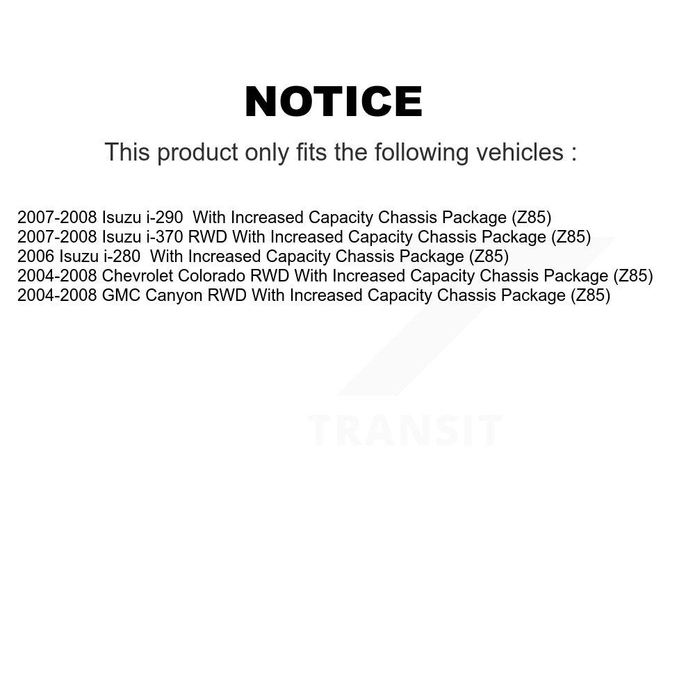 Kugel 70-515104 Front Left Wheel Bearing Hub Assembly for 2004-2008 Chevrolet Colorado, GMC Canyon and Select Vehicles