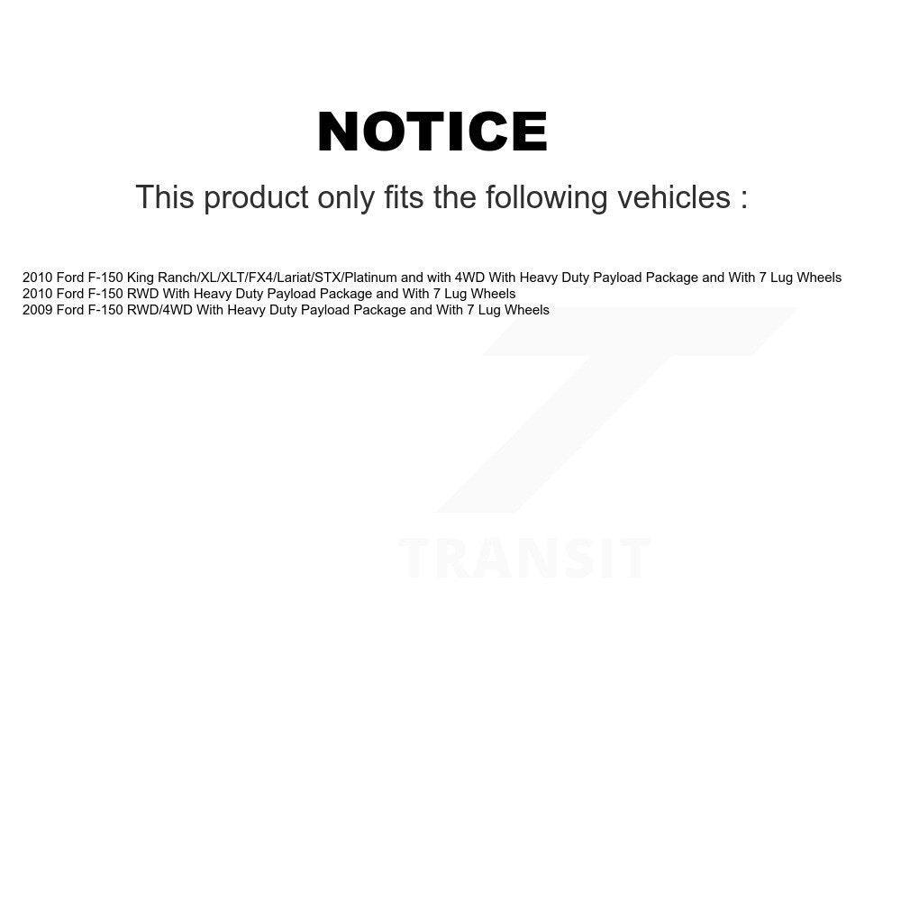 Kugel 70-515118 Front Wheel Bearing Hub Assembly for 2009-2010 Ford F-150