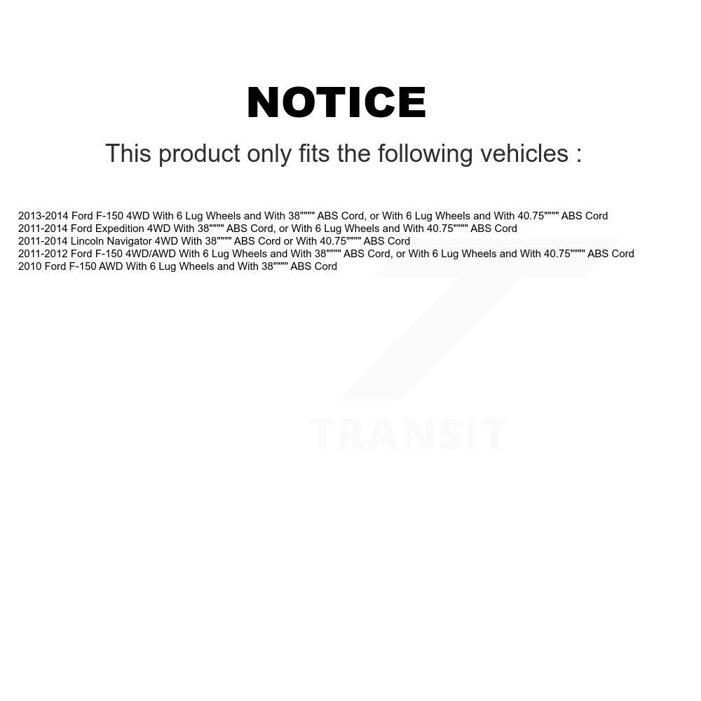 Kugel 70-515142 Front Wheel Bearing Hub Assembly for 2010-2014 Ford F-150, Ford Expedition, Lincoln Navigator