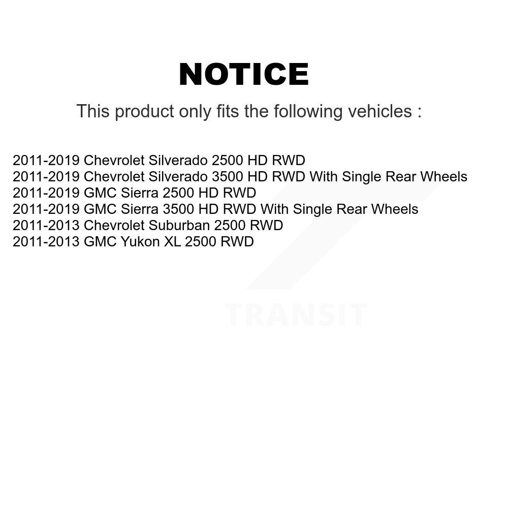 Kugel 70-515146 Front Wheel Bearing Hub Assembly for 2011-2019 Chevrolet Silverado 2500 HD, Chevrolet Silverado 3500 HD and Select Vehicles