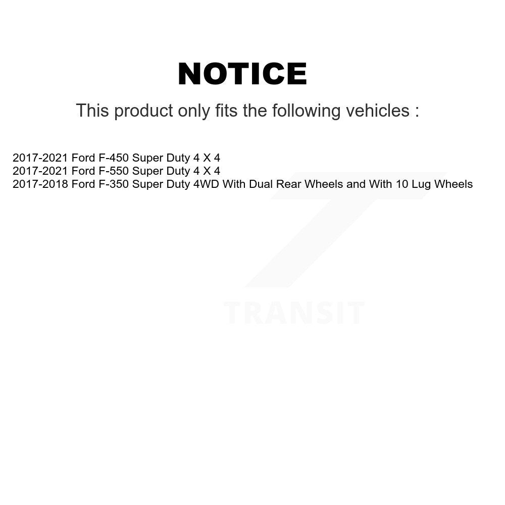 Kugel 70-515184 Front Wheel Bearing Hub Assembly for 2017-2021 Ford F-350 Super Duty, F-450 Super Duty, F-550 Super Duty