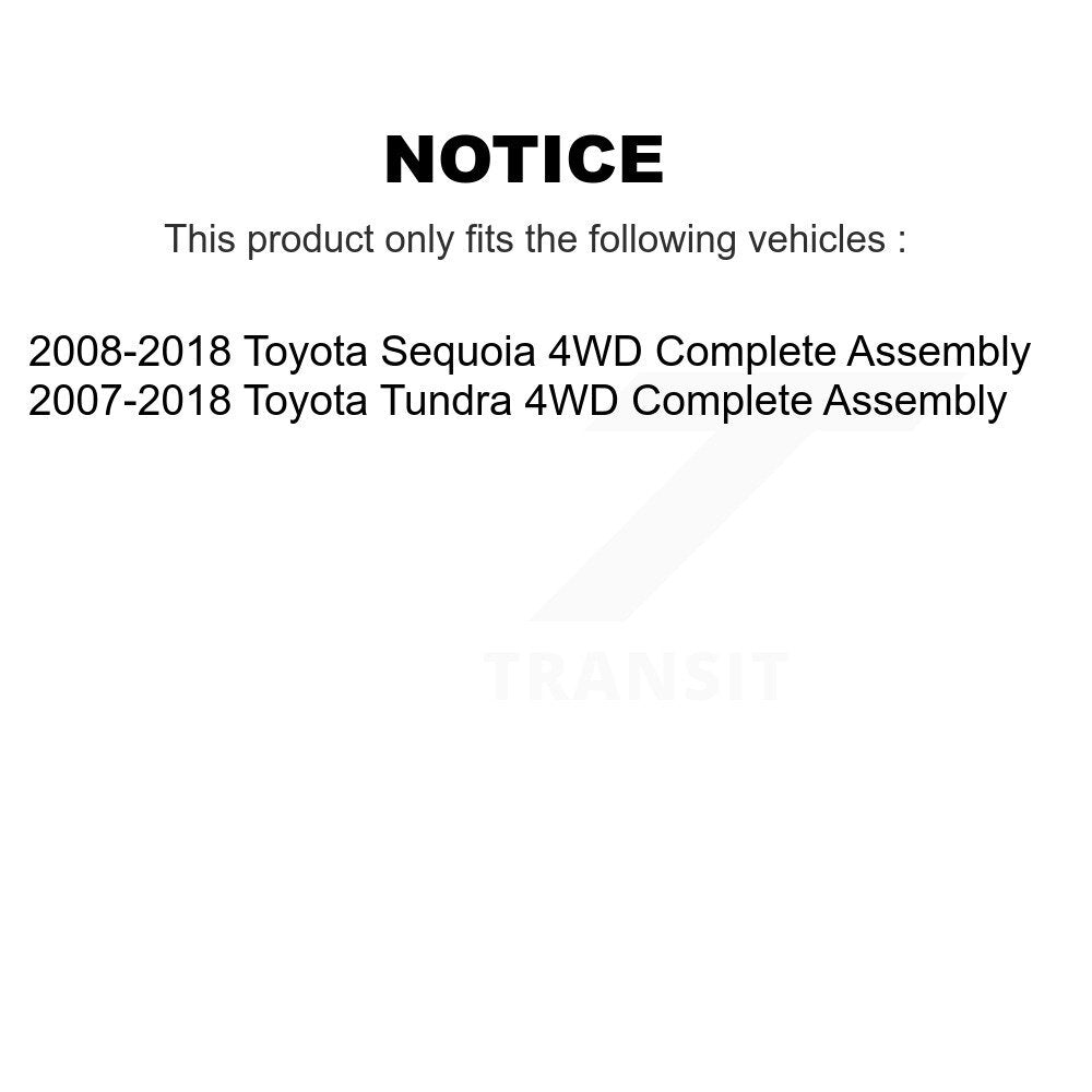 Kugel 70-515202 Front Wheel Bearing Hub Assembly for 2007-2018 Toyota Tundra, Sequoia