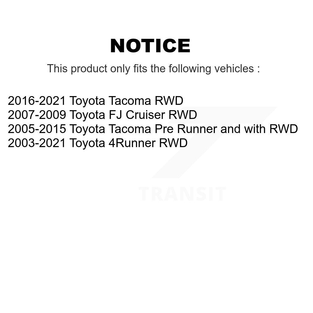 Kugel 70-515203 Front Wheel Bearing Hub Assembly for 2003-2021 Toyota 4Runner, Tacoma, FJ Cruiser