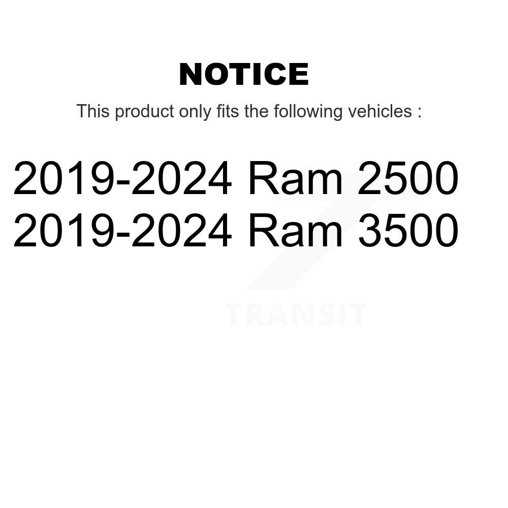 Kugel 70-515206 Front Wheel Bearing Hub Assembly for 2019-2024 Ram 2500, 3500