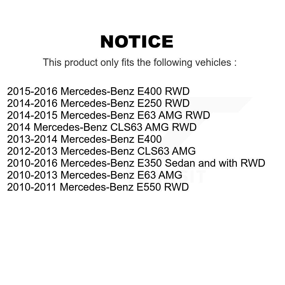 Kugel 70-520001 Front Wheel Bearing Hub Assembly for 2010-2016 Mercedes-Benz E350, Mercedes-Benz E550 and Select Vehicles